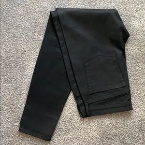 BR black stretch soft sheen jeans